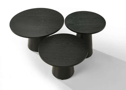 Lilola Home - Jasper Ebony Black 3-Piece Coffee, End, & Console Table Set - 98044-SET veiw 3