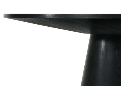 Lilola Home Jasper Ebony Black 59in Wide Contemporary Round Dining Table - 30016 veiw 4