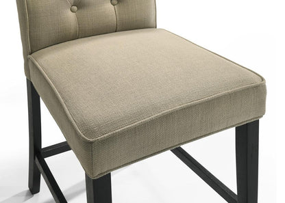 Lilola Home - Jasper Set of 2 Beige Fabric Counter Height Chairs with Black Finish Legs - 30050-C veiw 6