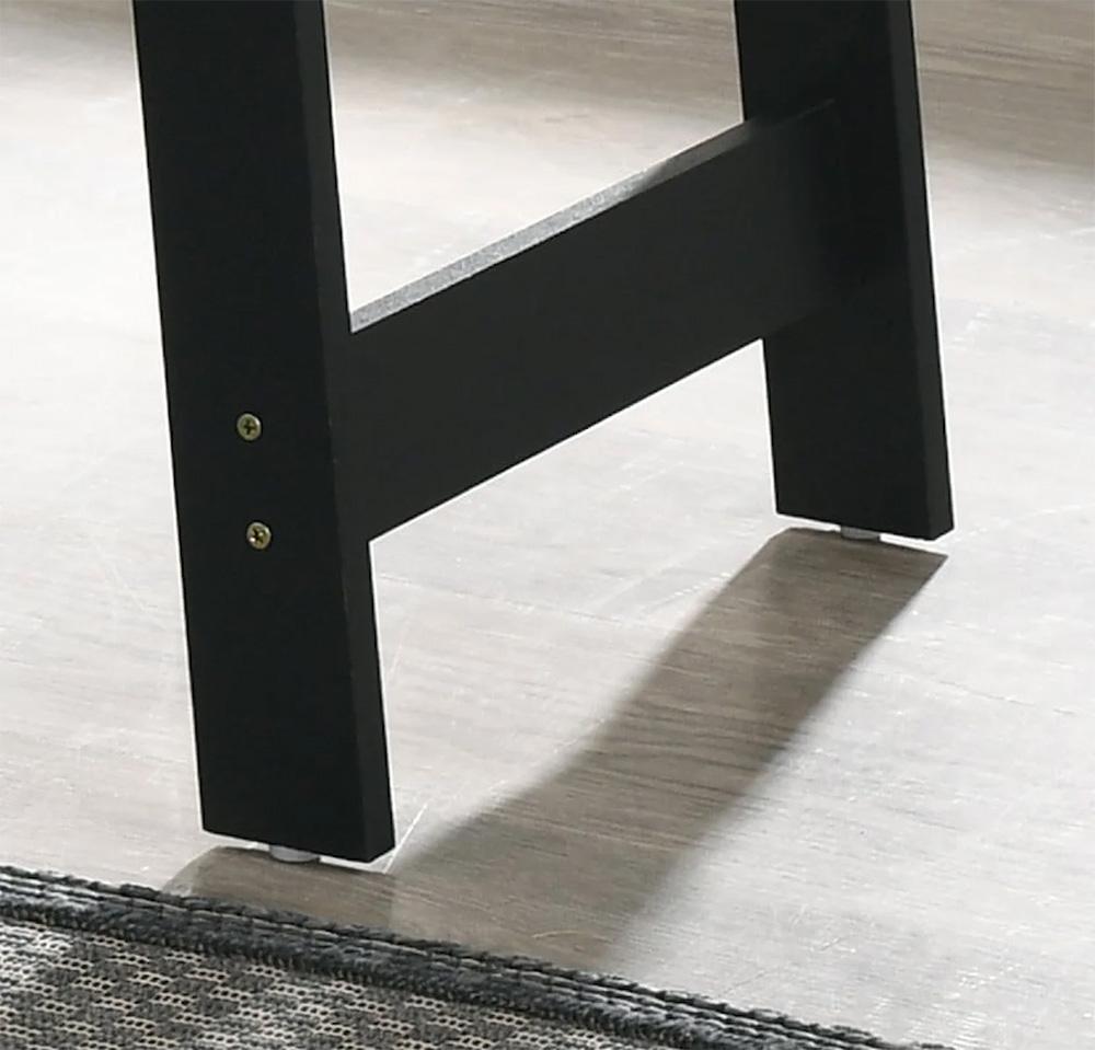 Lilola Home - Kenzo 19inW Black End Table with Faux Marble Top Finish-98500 veiw 3