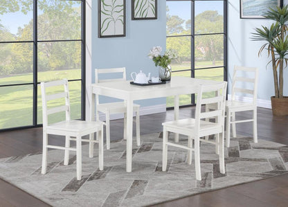 Lilola Home - Lavinia 45inW 5-Piece White Dining Set-30535 veiw 1