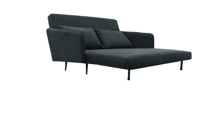 Lilola Home - Lawson 61inW Black Fabric Convertible Loveseat Sleeper with Pillows in Black - 82996 veiw 2