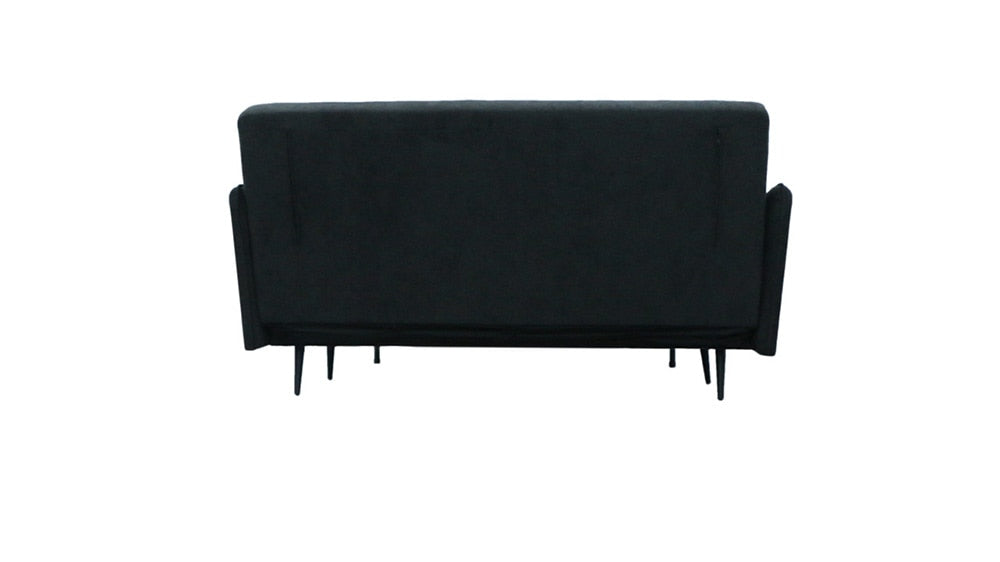 Lilola Home - Lawson 61inW Black Fabric Convertible Loveseat Sleeper with Pillows in Black - 82996 veiw 6