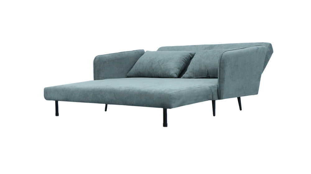 Lilola Home - Lawson 61inW Gray Fabric Convertible Loveseat Sleeper with Pillows in Gray - 82997 veiw 5