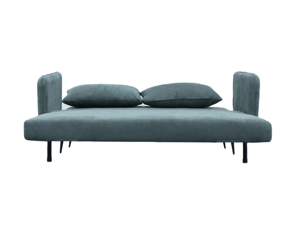 Lilola Home - Lawson 61inW Gray Fabric Convertible Loveseat Sleeper with Pillows in Gray - 82997 veiw 8