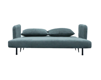 Lilola Home - Lawson 61inW Gray Fabric Convertible Loveseat Sleeper with Pillows in Gray - 82997 veiw 8