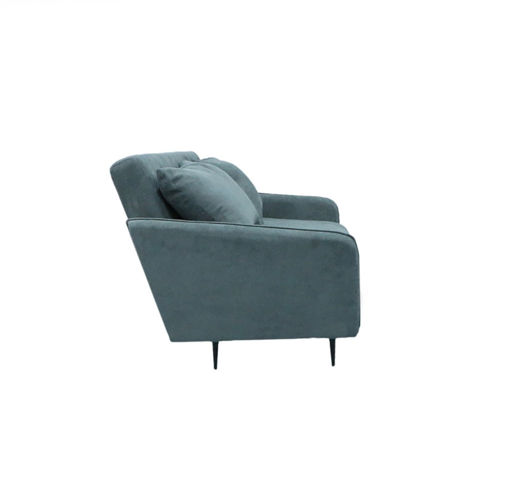 Lilola Home - Lawson 61inW Gray Fabric Convertible Loveseat Sleeper with Pillows in Gray - 82997 veiw 9