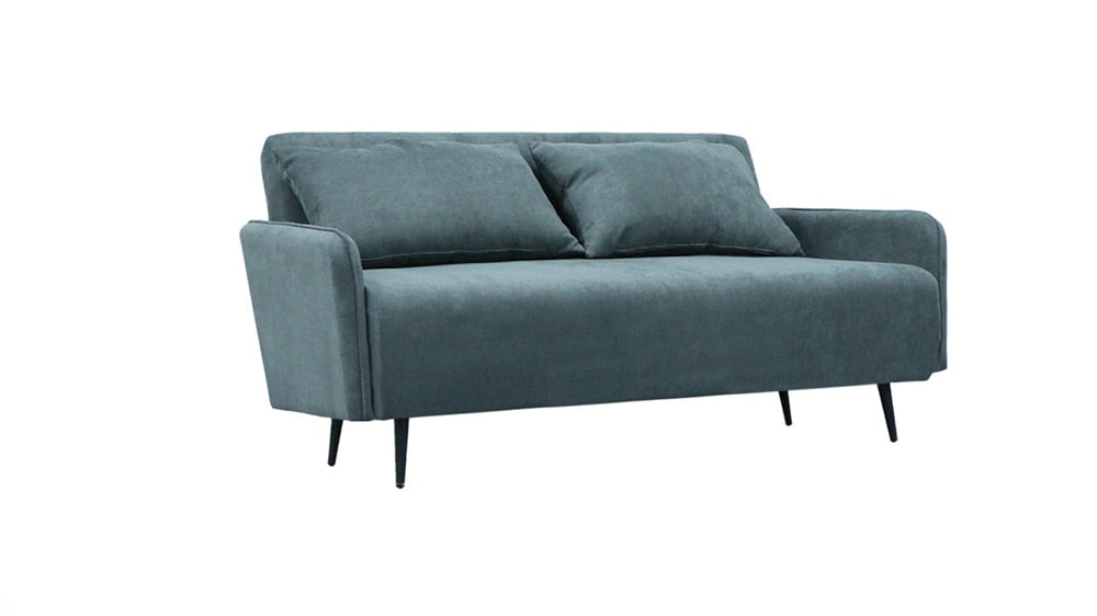 Lilola Home - Lawson 61inW Gray Fabric Convertible Loveseat Sleeper with Pillows in Gray - 82997 veiw 11