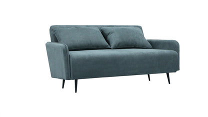 Lilola Home - Lawson 61inW Gray Fabric Convertible Loveseat Sleeper with Pillows in Gray - 82997 veiw 11