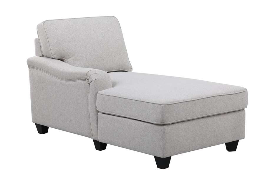 Lilola Home - Leo Light Gray Linen 7Pc Modular L-Shape Sectional Sofa Chaise and Ottoman - 89121-14 veiw 4