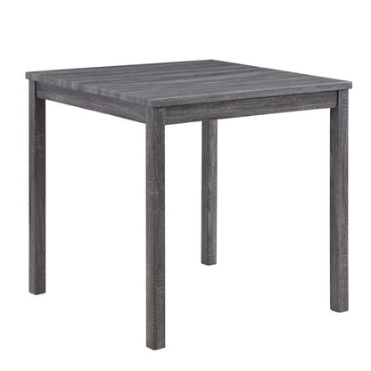 Lilola Home - Lucian Gray 5 Piece Counter Height 36in Pub Table Set with Tufted Gray Linen Stools - 30013 veiw 3