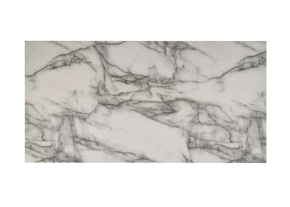 Lilola Home - Matilda 47inW White Coffee Table with White Faux Marble Top - 97029 veiw 2