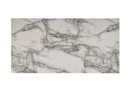 Lilola Home - Matilda 47inW White Coffee Table with White Faux Marble Top - 97029 veiw 2