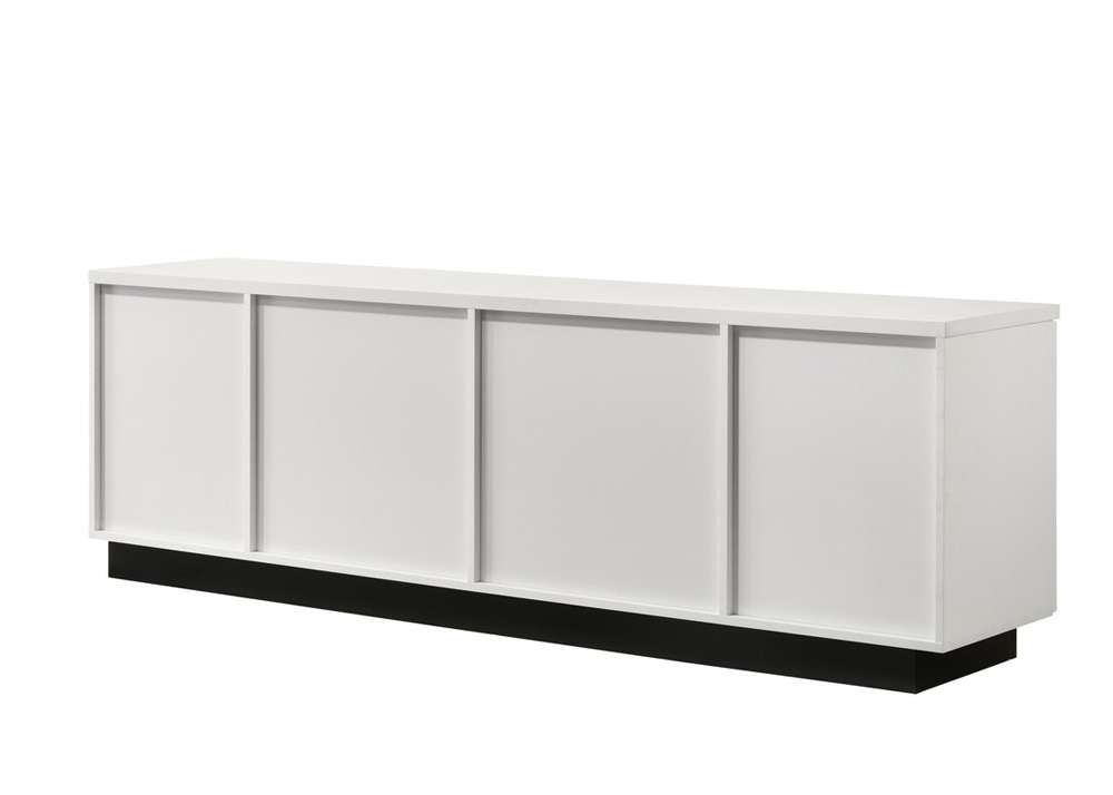 Lilola Home - Matilda 70.5inW White Finish TV Stand with Drawers - 97030 veiw 3