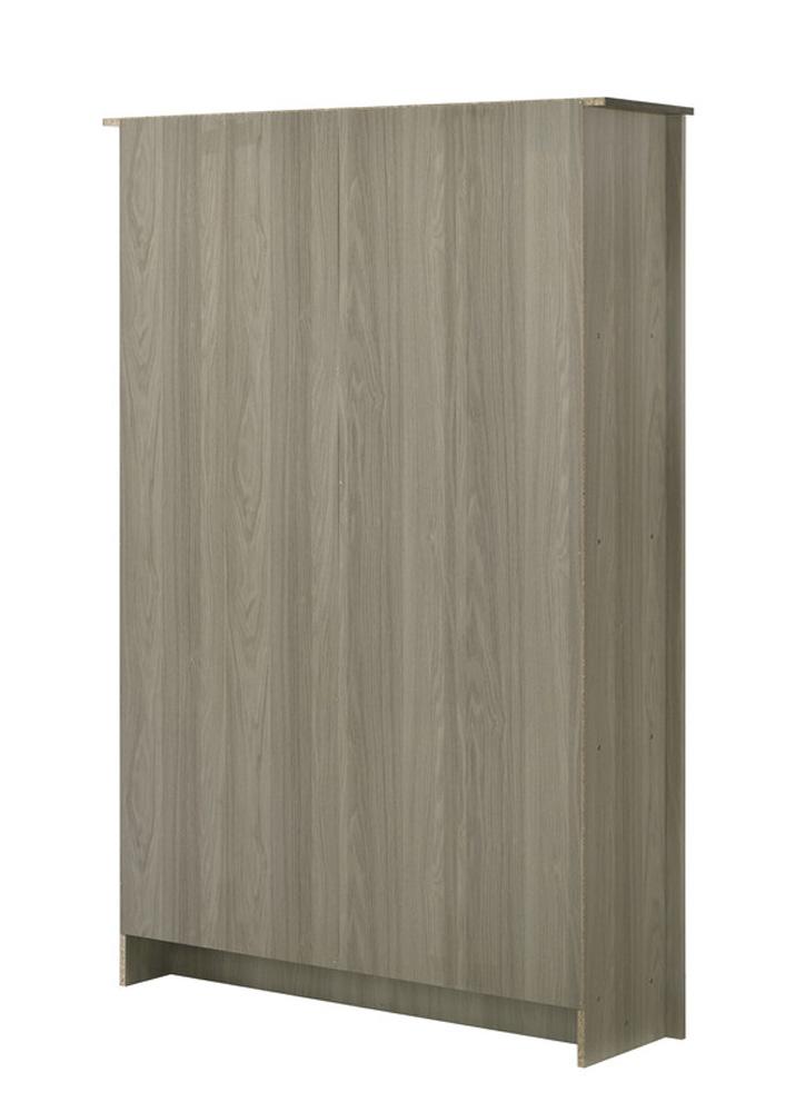 Lilola Home - Nyla 47inW Gray Oak Bookcase Shelf with Cabinet Doors-97015 veiw 4