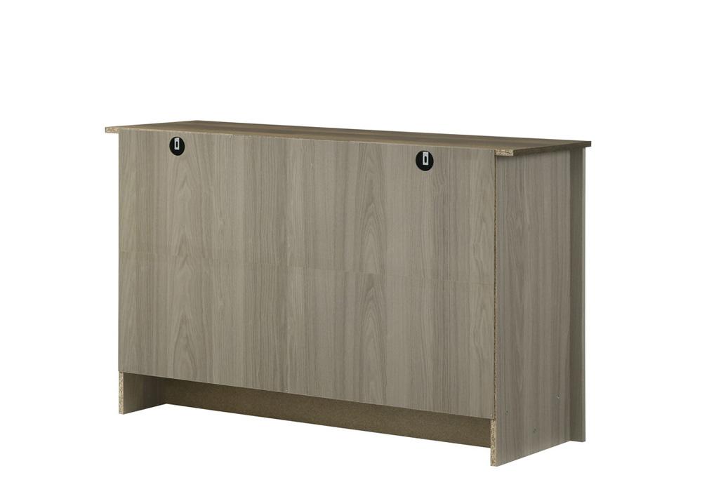 Lilola Home - Nyla 47inW Gray Oak Console Table, Buffet Table, Sideboard with Shelves and Cabinet Doors-97016 veiw 4