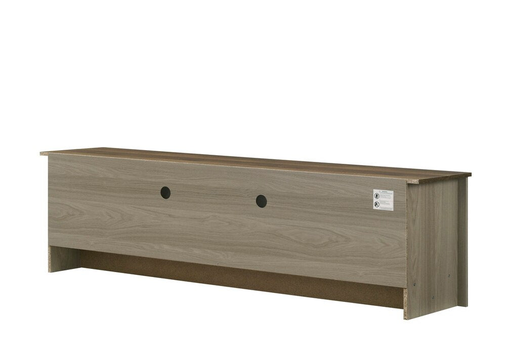 Lilola Home - Nyla 68.5inW Gray Oak TV Stand with Shelves and Cabinet Doors-97019 veiw 4