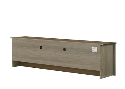 Lilola Home - Nyla 68.5inW Gray Oak TV Stand with Shelves and Cabinet Doors-97019 veiw 4