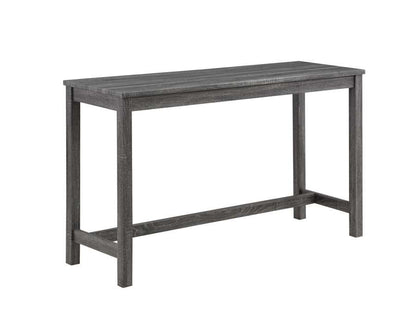 Lilola Home - Oriana Gray 4 Piece Counter Height 36in Pub Table Set with Tufted Gray Linen Stools - 30015 veiw 2