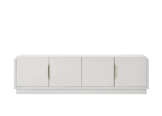 Lilola Home - Palmer 70inW White 4-Door TV Stand-97034 veiw 2