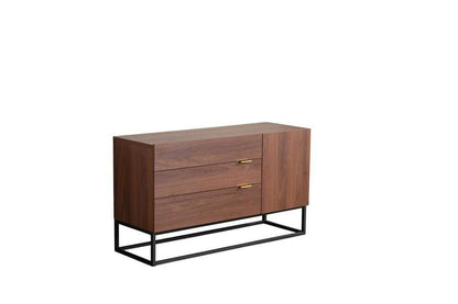 Lilola Home - Roscoe Walnut Brown Wood TV Stand Console Table - 53000 veiw 1