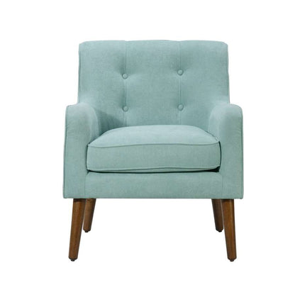 Lilola Home - Ryder Mid Century Modern Aquamarine Teal Woven Fabric Tufted Armchair - 88868TL veiw 3