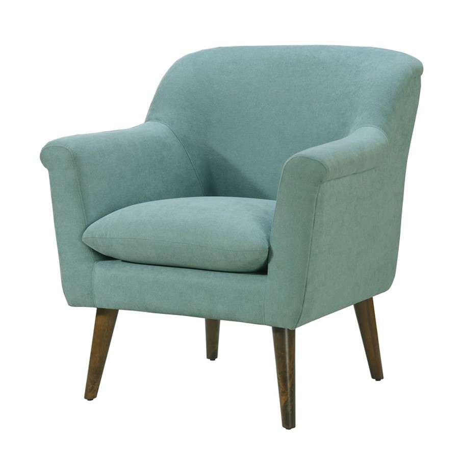 Lilola Home - Shelby Aquamarine Teal Woven Fabric Oversized Armchair - 88867TL veiw 1
