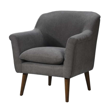 Lilola Home - Shelby Gray Woven Fabric Oversized Armchair - 88867 veiw 4