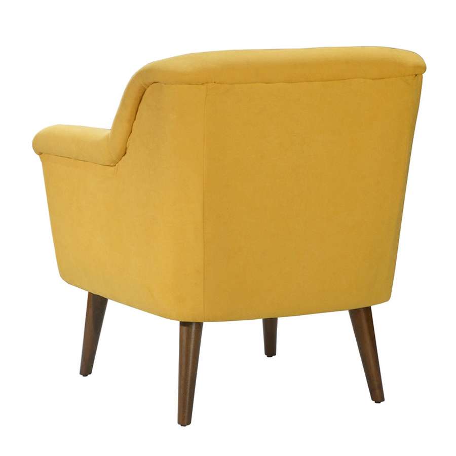 Lilola Home - Shelby Yellow Woven Fabric Oversized Armchair - 88867YW veiw 2