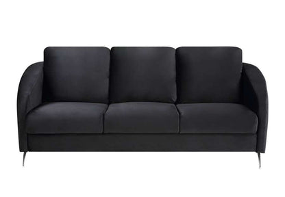 Lilola Home - Sofia Black Velvet Modern Chic Sofa Couch - 89721-S veiw 3