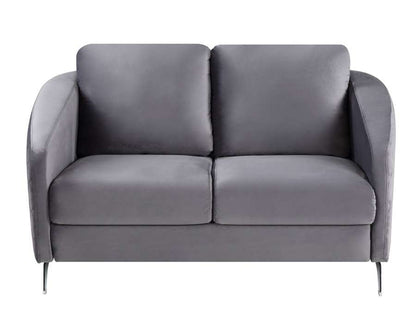 Lilola Home - Sofia Gray Velvet Modern Chic Loveseat Couch - 89720-L veiw 3