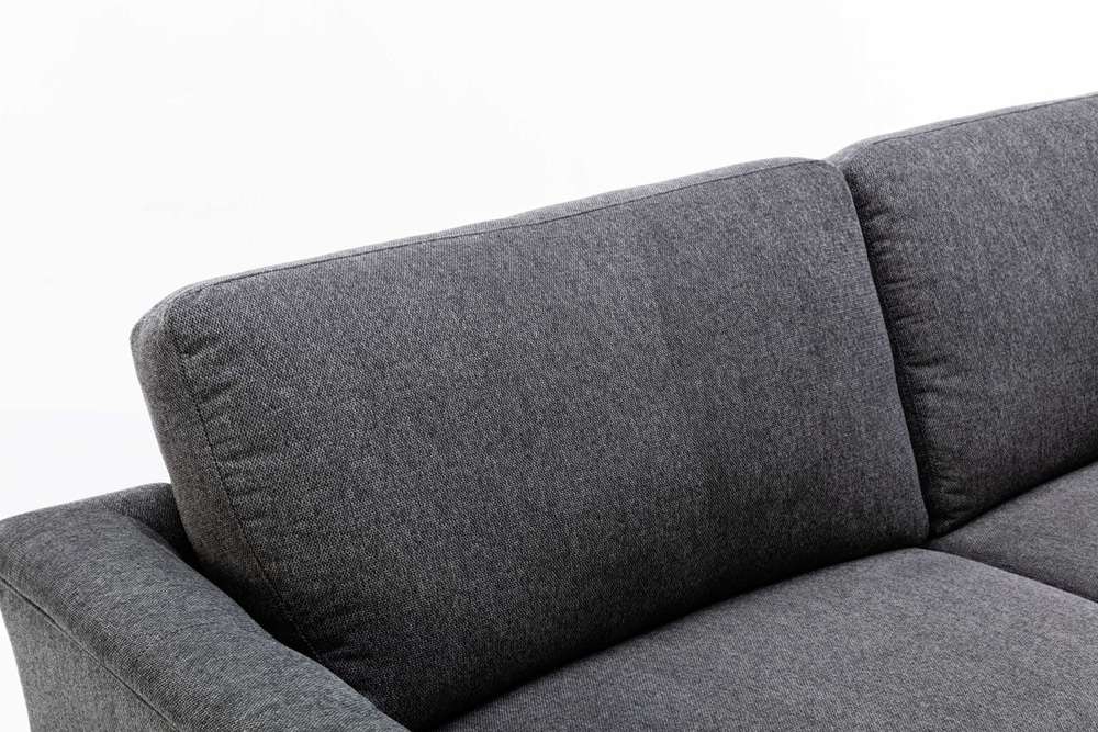 Lilola Home - Stanton Dark Gray Linen Sofa with Tufted Arms - 89730-S veiw 6