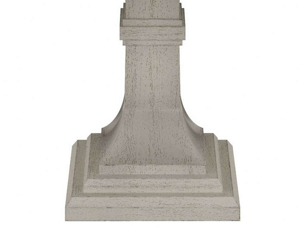 Lilola Home - Tannen 59inW Round White and Gray Dining Table - 30040_LIL veiw 3