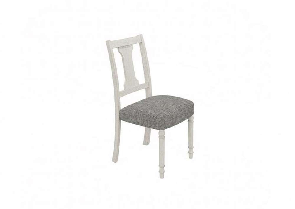 Lilola Home - Tannen Set of 2 White and Gray Dining Side Chair - 30040-C veiw 1