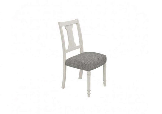 Lilola Home - Tannen Set of 2 White and Gray Dining Side Chair - 30040-C veiw 1