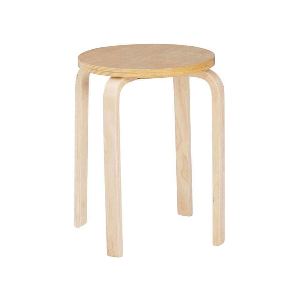 Linon Home Decor 17 Inches Bentwood Stool Natural (Set of 4)