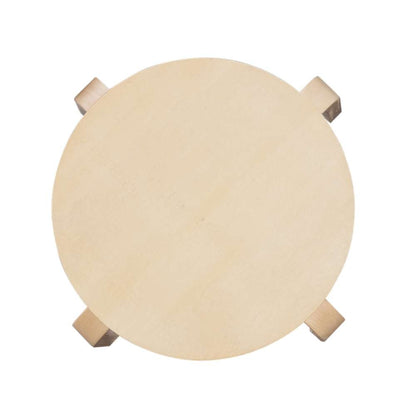 Linon Home Decor - 17 Inches Bentwood Stool - Natural (Set of 4) - 1771NAT-04-AS-U veiw 2