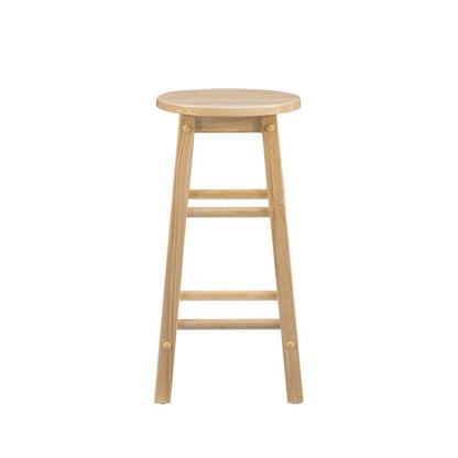Linon Home Decor - 24 Inches Counter Stool With Round Seat - 98100NAT-01-KD veiw 3