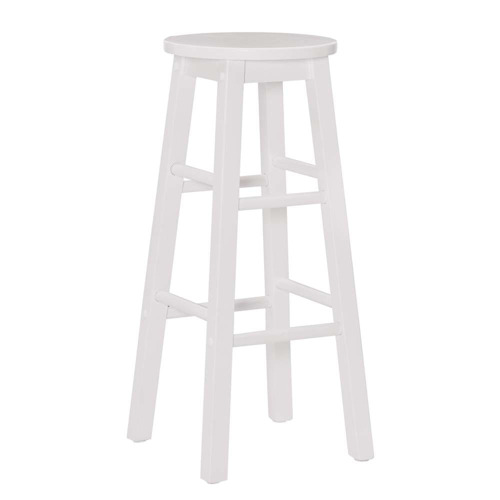 Linon Home Decor - 29 Inches Barstool White - BS251WHT01U veiw 1