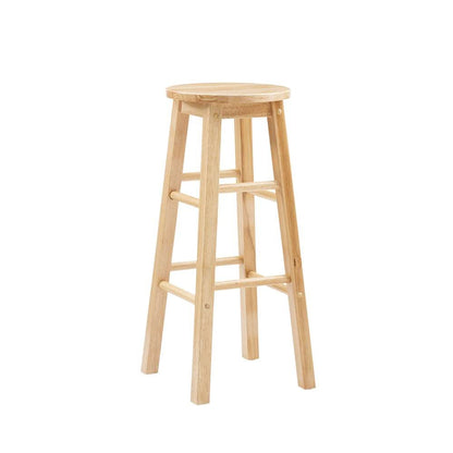 Linon Home Decor - 29 Inches Barstool With Round Seat - 98101NAT-01-KD veiw 1