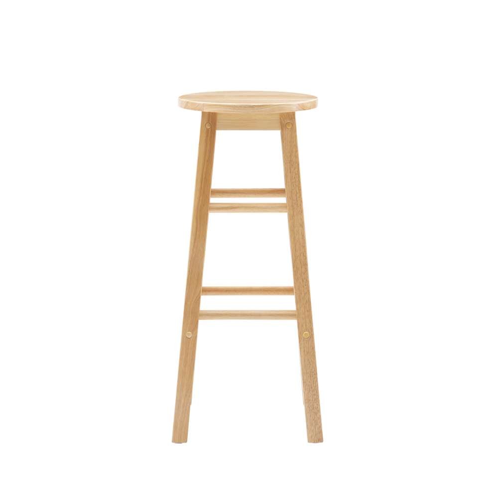 Linon Home Decor - 29 Inches Barstool With Round Seat - 98101NAT-01-KD veiw 2
