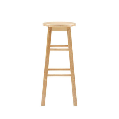 Linon Home Decor - 29 Inches Barstool With Round Seat - 98101NAT-01-KD veiw 2