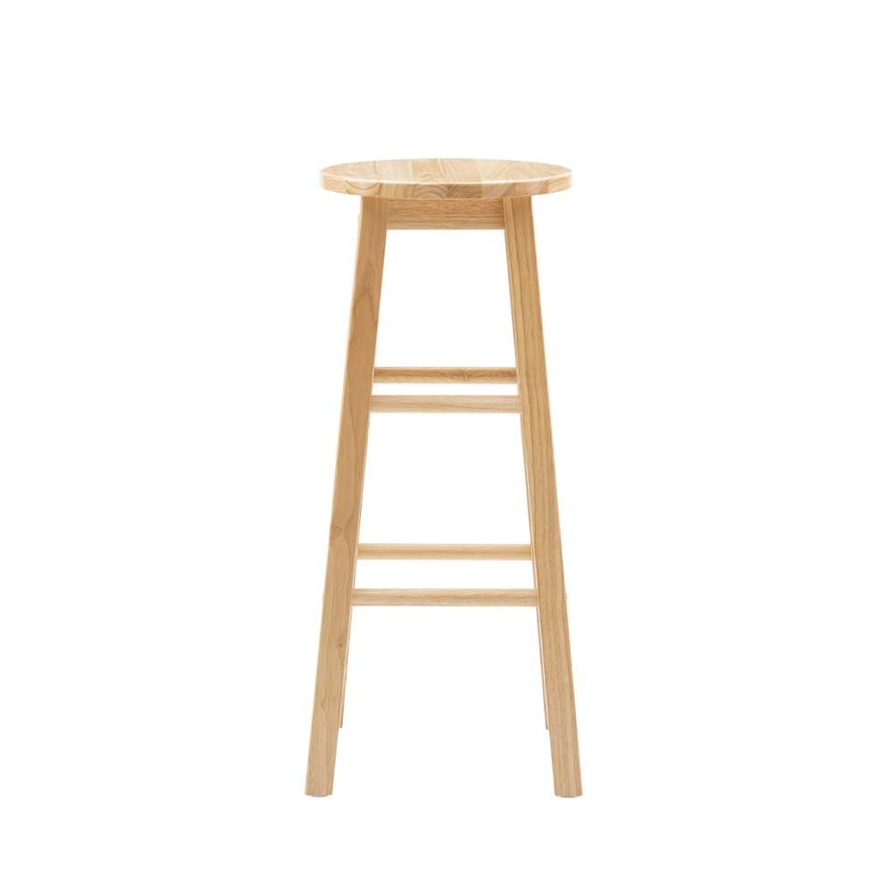 Linon Home Decor - 29 Inches Barstool With Round Seat - 98101NAT-01-KD veiw 3