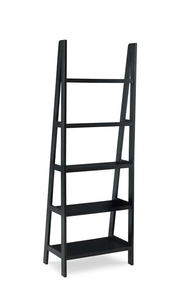 Linon Home Decor - Acadia Ladder Bookshelf, Black - BK224BLK01 veiw 2