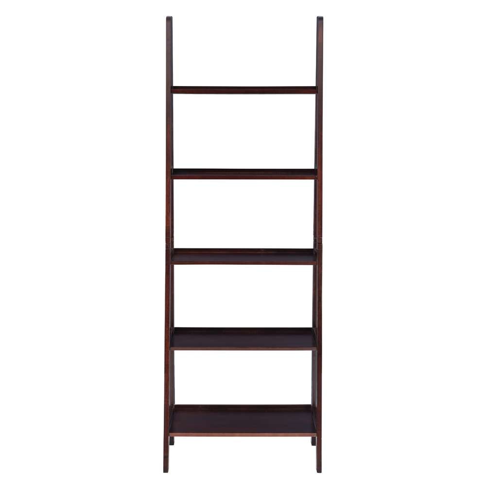 Linon Home Decor - Acadia Ladder Bookshelf, Espresso - BK225ESP01 veiw 3