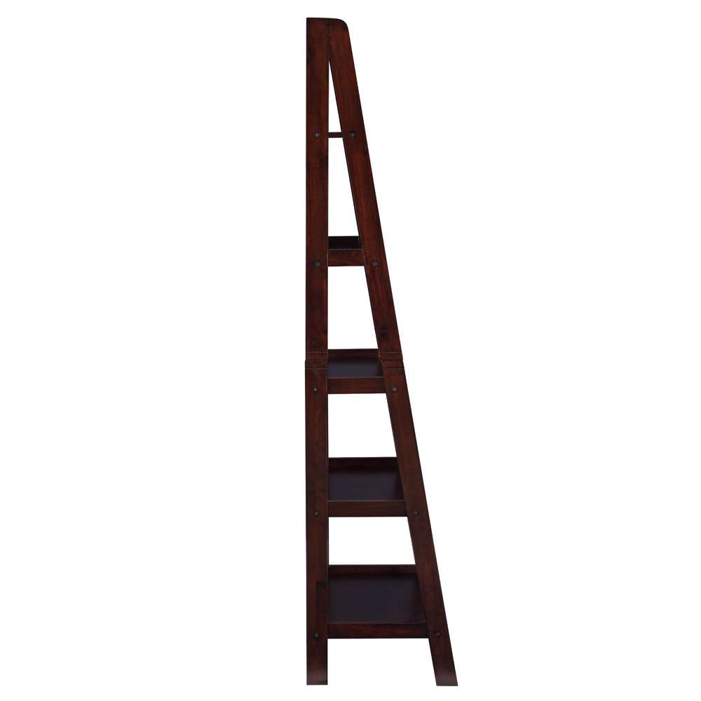 Linon Home Decor - Acadia Ladder Bookshelf, Espresso - BK225ESP01 veiw 4