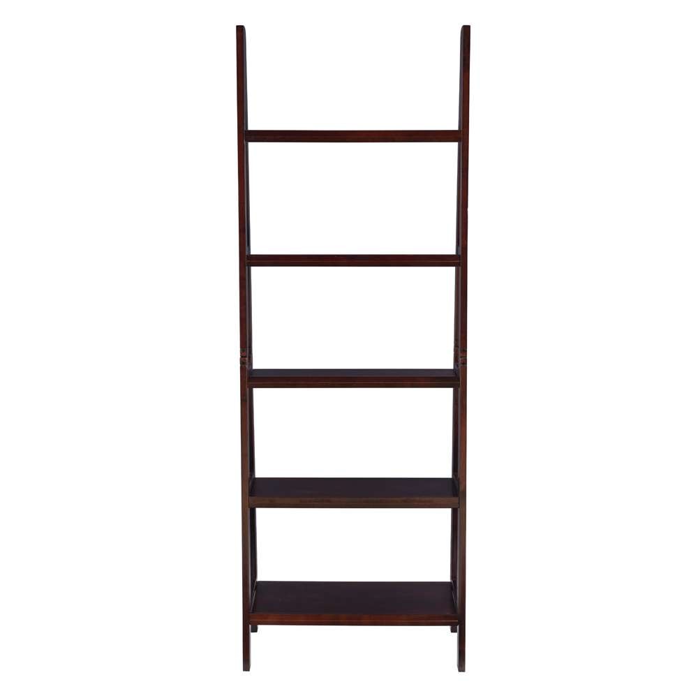 Linon Home Decor - Acadia Ladder Bookshelf, Espresso - BK225ESP01 veiw 6