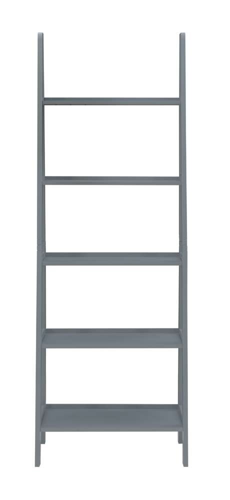 Linon Home Decor - Acadia Ladder Bookshelf, Grey  - BK222GRY01 veiw 2