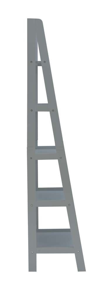 Linon Home Decor - Acadia Ladder Bookshelf, Grey  - BK222GRY01 veiw 3