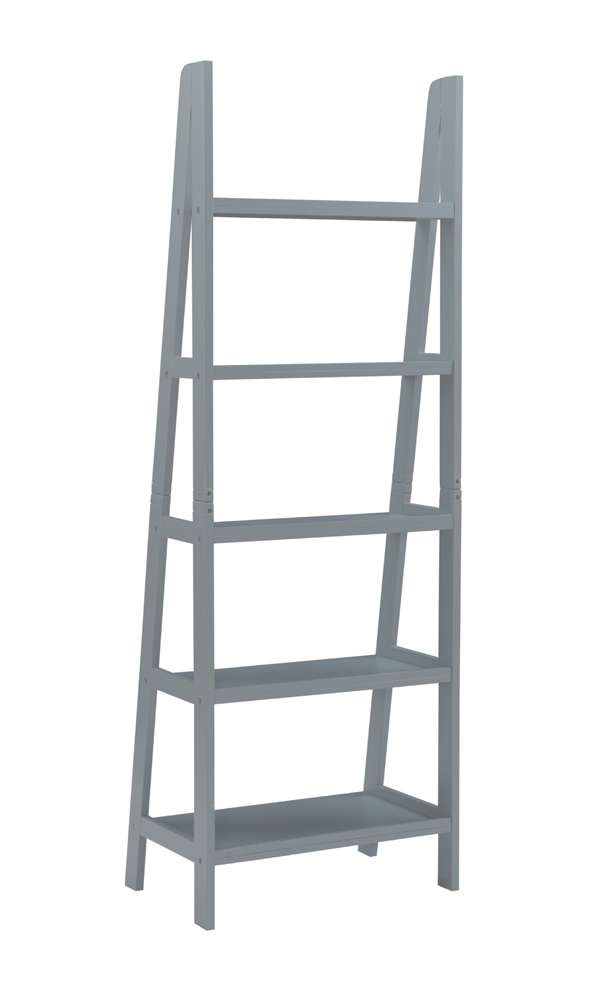 Linon Home Decor - Acadia Ladder Bookshelf, Grey  - BK222GRY01 veiw 4